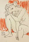 Gunter Langer - Nude in Red