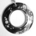 ear rings - Black-White 45,-